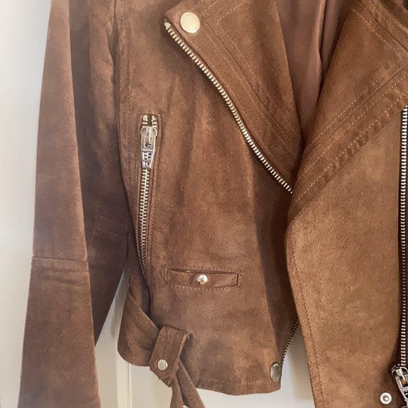 Blanknyc brown suede motorcycle jacket - Picture 3 of 4